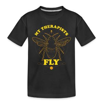 Imkerei Bienenstock Bienenstock Zitat Imker Imker - Kinder Premium Bio T-Shirt - Schwarz - Vorne