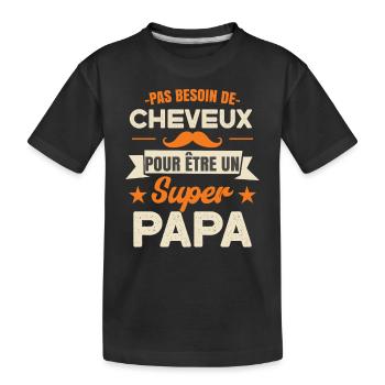 Cadeaux De La Fête Des Pères - T-shirt bio Premium Enfant - noir - Devant