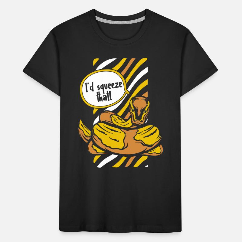 I'd Squeeze That Python Schlange Banana Ball Kinder Premium Bio T-Shirt