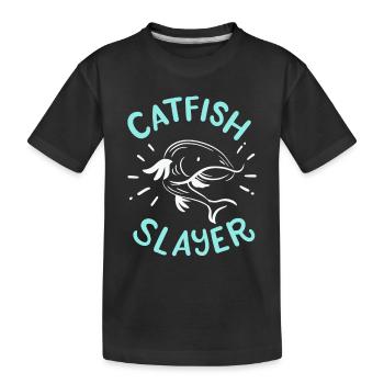 Wels-Töter - Kinder Premium Bio T-Shirt - Schwarz - Vorne