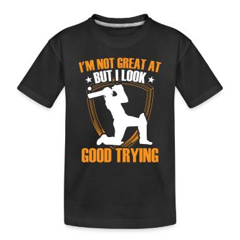 I'm not great, but I see - Kids' Premium Organic T-Shirt - black - Front