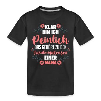 Muttertag Mutter Mama - Kinder Premium Bio T-Shirt - Schwarz - Vorne