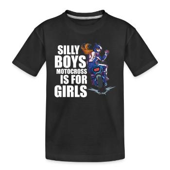 Dirt Bike Dirt Bike Riding Motocross Dirt Biking - T-shirt bio Premium Enfant - noir - Devant