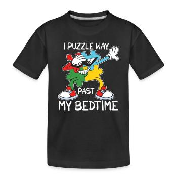 Puzzle Lover Jigzaw Puzzle Jeu de société Puzzler - T-shirt bio Premium Enfant - noir - Devant