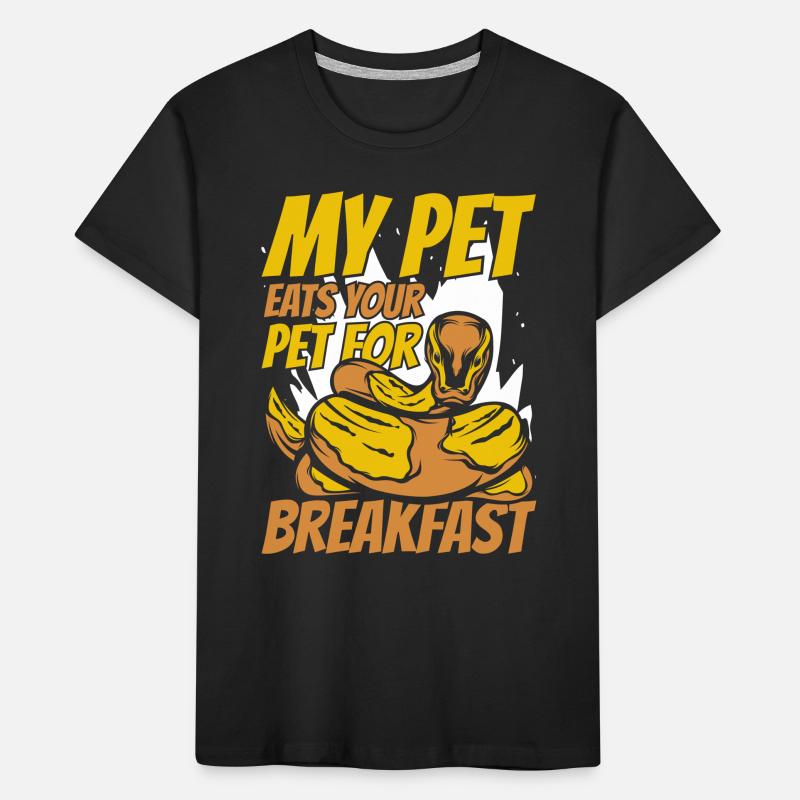 My Pet Eats Your Pet For Breakfast Python Banana Kids' Premium Organic T-Shirt