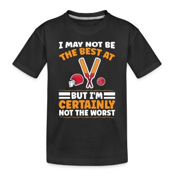 Je ne suis certainement pas le pire - T-shirt bio Premium Enfant - noir - Devant