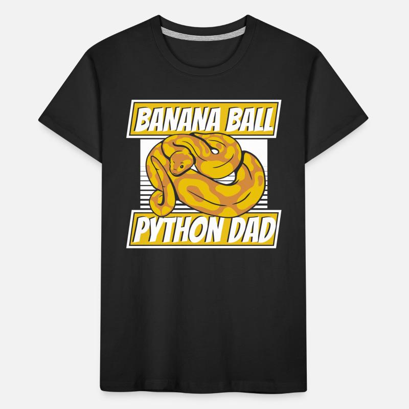 Banana Ball Python Dad Python Snake Banana Kids' Premium Organic T-Shirt