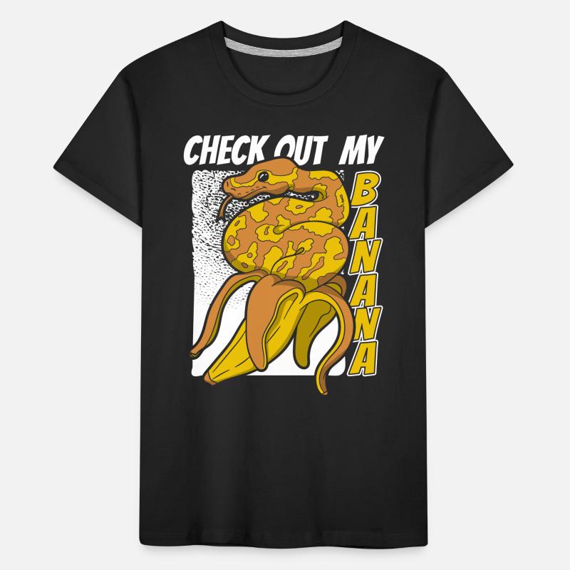 Check Out My Banana Python Snake Banana Ball Kids' Premium Organic T-Shirt