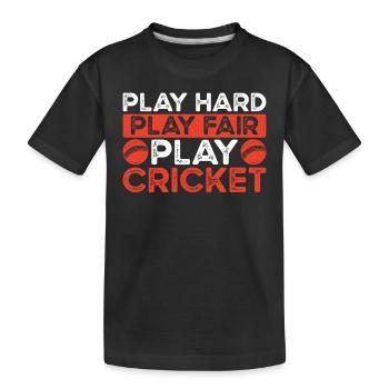 Spielen Sie Hartes Spiel, Fairplay, - Kinder Premium Bio T-Shirt - Schwarz - Vorne