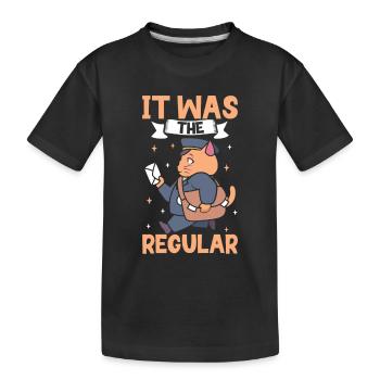 Postangestellte Postdame Postbote Post - Kinder Premium Bio T-Shirt - Schwarz - Vorne