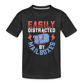 Commis des postes Postlady Postman Post Office - T-shirt bio Premium Enfant - noir - Devant