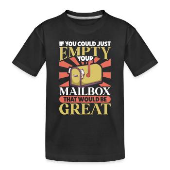 Commis des postes Postlady Postman Post Office - T-shirt bio Premium Enfant - noir - Devant