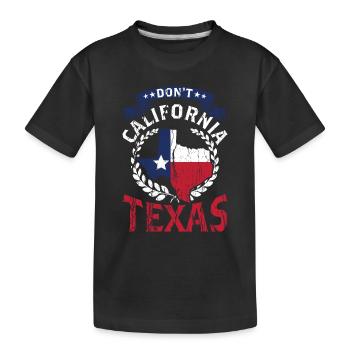 California Texas Pride Texan Dictons texans Texan - T-shirt bio Premium Enfant - noir - Devant