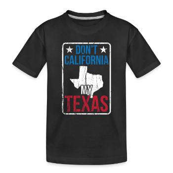 Californie Texas Texan Texan Pride Dictons - T-shirt bio Premium Enfant - noir - Devant