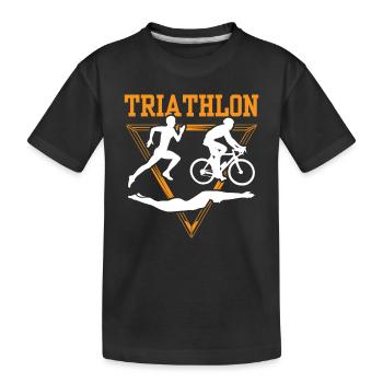 Triathlon Sport Triathlete Triathlete Triathlons - Kids' Premium Organic T-Shirt - black - Front