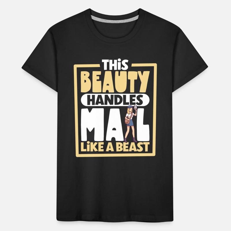 Postangestellte Postdame Postbote Post Kinder Premium Bio T-Shirt