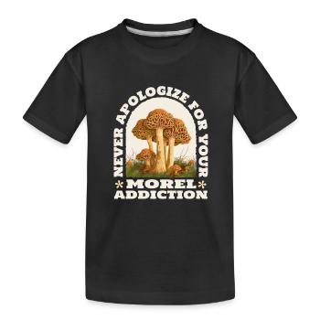 Morel's Mushroom Picker Mushroom Farmer Mushroom - Kids' Premium Organic T-Shirt - black - Front