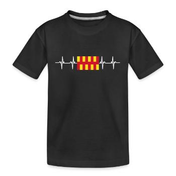 United Kingdom Northumberland Flag - Kinder Premium Bio T-Shirt - Schwarz - Vorne