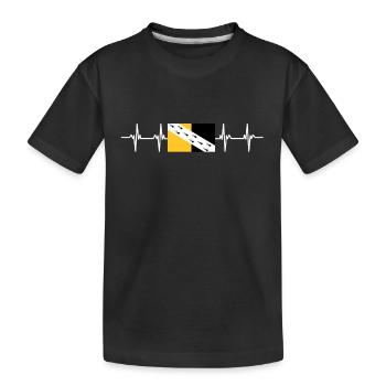 United Kingdom Norfolk Flag - Kinder Premium Bio T-Shirt - Schwarz - Vorne