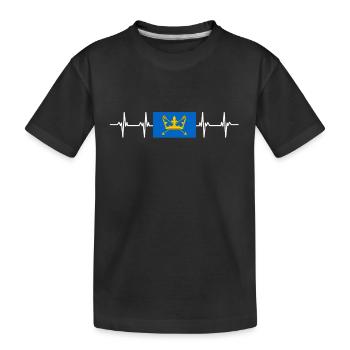 United Kingdom Suffolk Flag - Kinder Premium Bio T-Shirt - Schwarz - Vorne