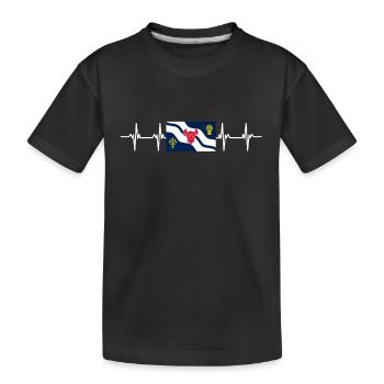 United Kingdom Oxfordshire Flag - Kinder Premium Bio T-Shirt - Schwarz - Vorne