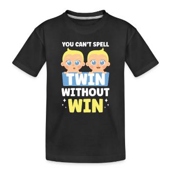 Zwillinge Sarkastisch Humor Zwilling Lustig - Kinder Premium Bio T-Shirt - Schwarz - Vorne