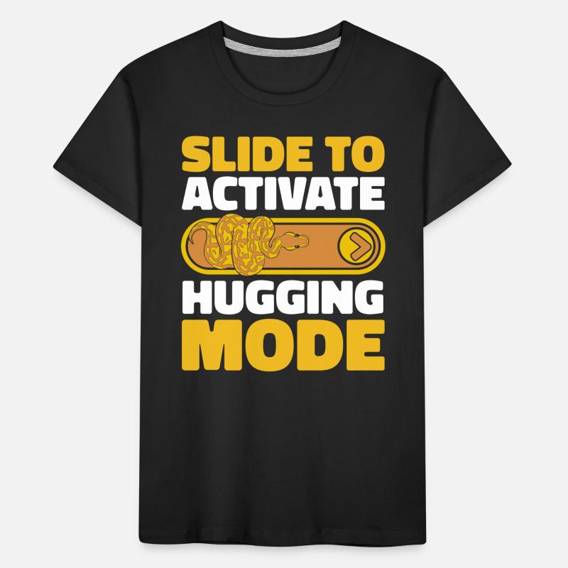 Slide To Activate Hugging Mode Python Banana Ball Kids' Premium Organic T-Shirt