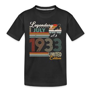 JULI 1933 - Kinder Premium Bio T-Shirt - Schwarz - Vorne