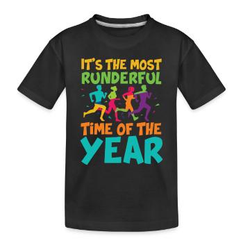 It's The Most Runderful Time Of The Year - Kinder Premium Bio T-Shirt - Schwarz - Vorne