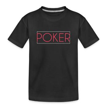 Lettrage poker - T-shirt bio Premium Enfant - noir - Devant