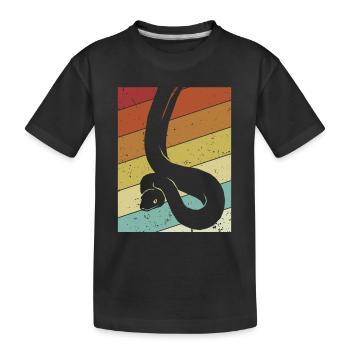 Rétro Scale Creepers Python Snake Banana - T-shirt bio Premium Enfant - noir - Devant