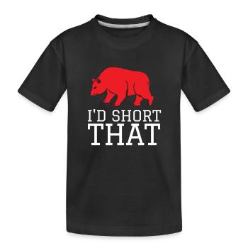 Volatility Options Trading Trader - Kids' Premium Organic T-Shirt - black - Front