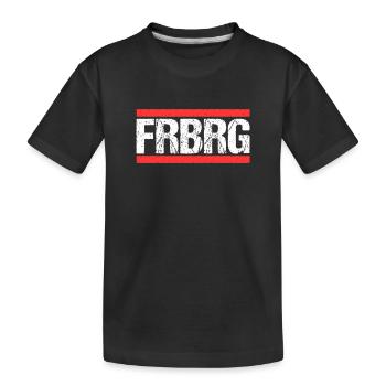 Freiburgerin Freiburger Freiburg - Kinder Premium Bio T-Shirt - Schwarz - Vorne