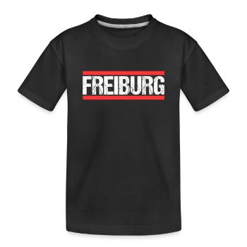 Freiburgerin Freiburger Freiburg - Kinder Premium Bio T-Shirt - Schwarz - Vorne