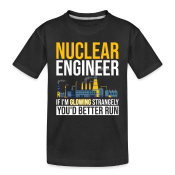 Kernenergie Und Kernenergie Ingenieuer - Kinder Premium Bio T-Shirt - Schwarz - Vorne