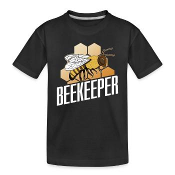 Apiculteurs Apiculteurs Apiculteurs Abeilles mellifères - T-shirt bio Premium Enfant - noir - Devant