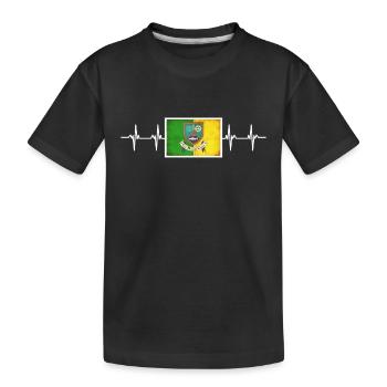 Drapeau irlandais irlandais Meath - T-shirt bio Premium Enfant - noir - Devant