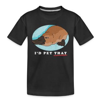 Ornithorynque Platypus Cadeau Ornithorynque - T-shirt bio Premium Enfant - noir - Devant