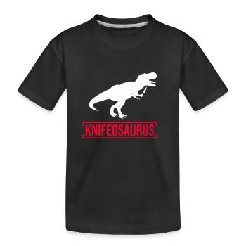 Knifosaurus Knifeaholic Messer Sammler Messer - T-shirt bio Premium Enfant - noir - Devant