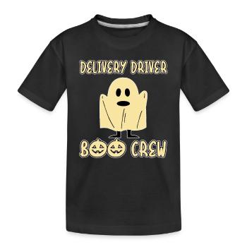 Livreur Boo Crew Effrayant Halloween Party - T-shirt bio Premium Enfant - noir - Devant