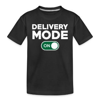 Funny Delivery Driver Design - Kids' Premium Organic T-Shirt - black - Front