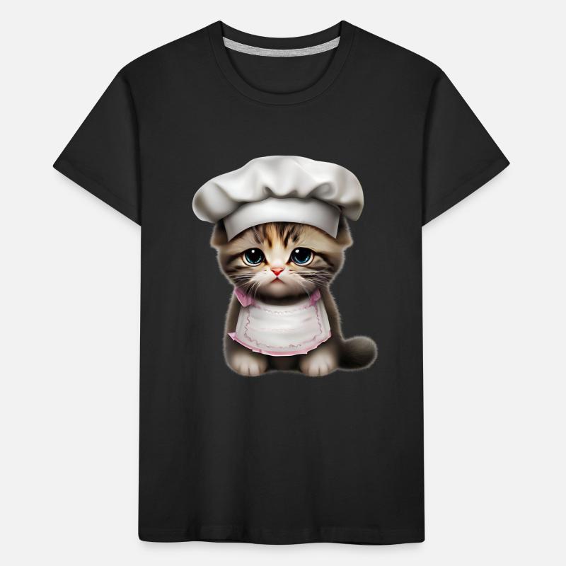 Chef Chat T-shirt bio Premium Enfant