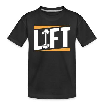 Lift Workout Gym Weightlifter Haltérophilie - T-shirt bio Premium Enfant - noir - Devant