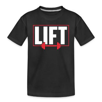 Lift Gym Haltérophilie Entraînement d’haltérophilie - T-shirt bio Premium Enfant - noir - Devant