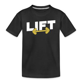Lift Workout Haltérophilie Gym Haltérophile - T-shirt bio Premium Enfant - noir - Devant