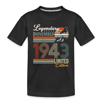 NOVEMBER 1943 - Kinder Premium Bio T-Shirt - Schwarz - Vorne