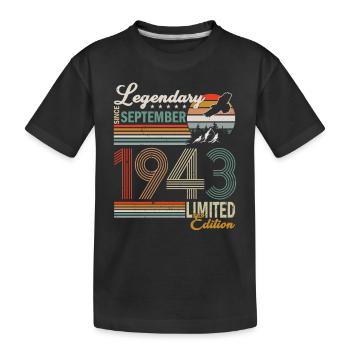 SEPTEMBER 1943 - Kinder Premium Bio T-Shirt - Schwarz - Vorne