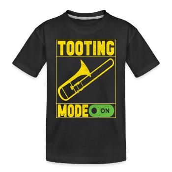 Posaune Trombone - T-shirt bio Premium Enfant - noir - Devant