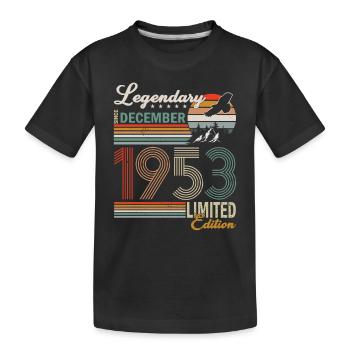 Décembre 1953 - Anniversaire en décembre - T-shirt bio Premium Enfant - noir - Devant