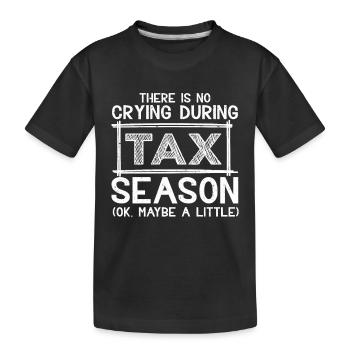 Saison des impôts Journée de l’impôt sur les dons de comptables CPA - T-shirt bio Premium Enfant - noir - Devant